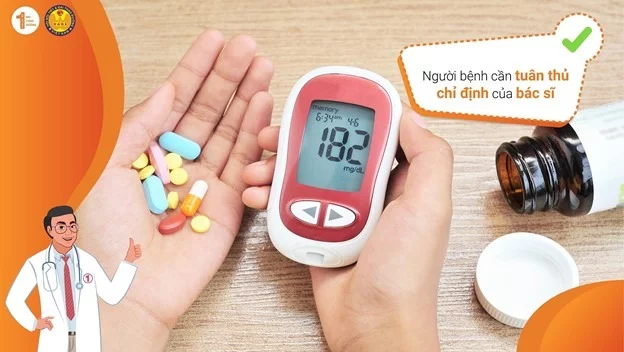 Cần tuân thủ chỉ định của bác sĩ khi dùng thuốc điều trị đái tháo đường